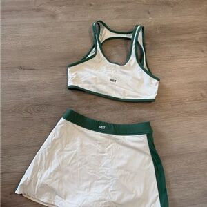 Set Active Tennis Skort and Sports Bra